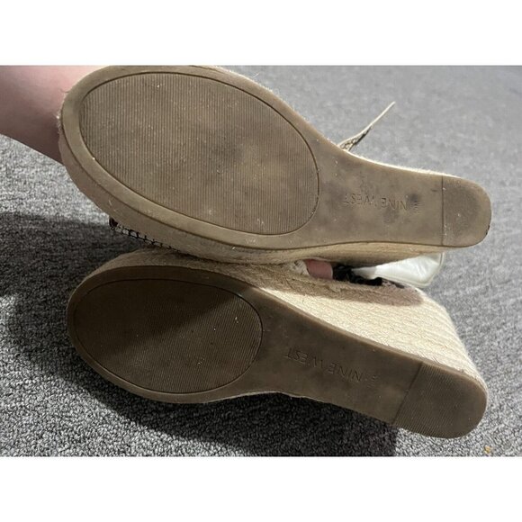 Nine West Adell Espadrille Snake Print Wedge Sandals Size 10 - Picture 5 of 7